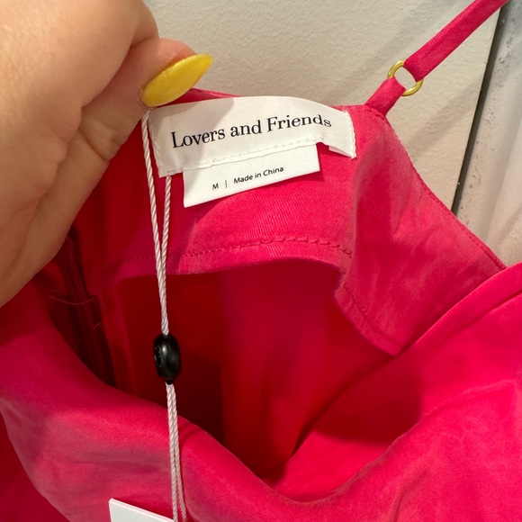 Revolve brand Lovers and Friends Noah Wrap Dress in Hot Pink size Med - Picture 10 of 10